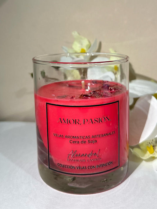 Vela de intención amor, pasión