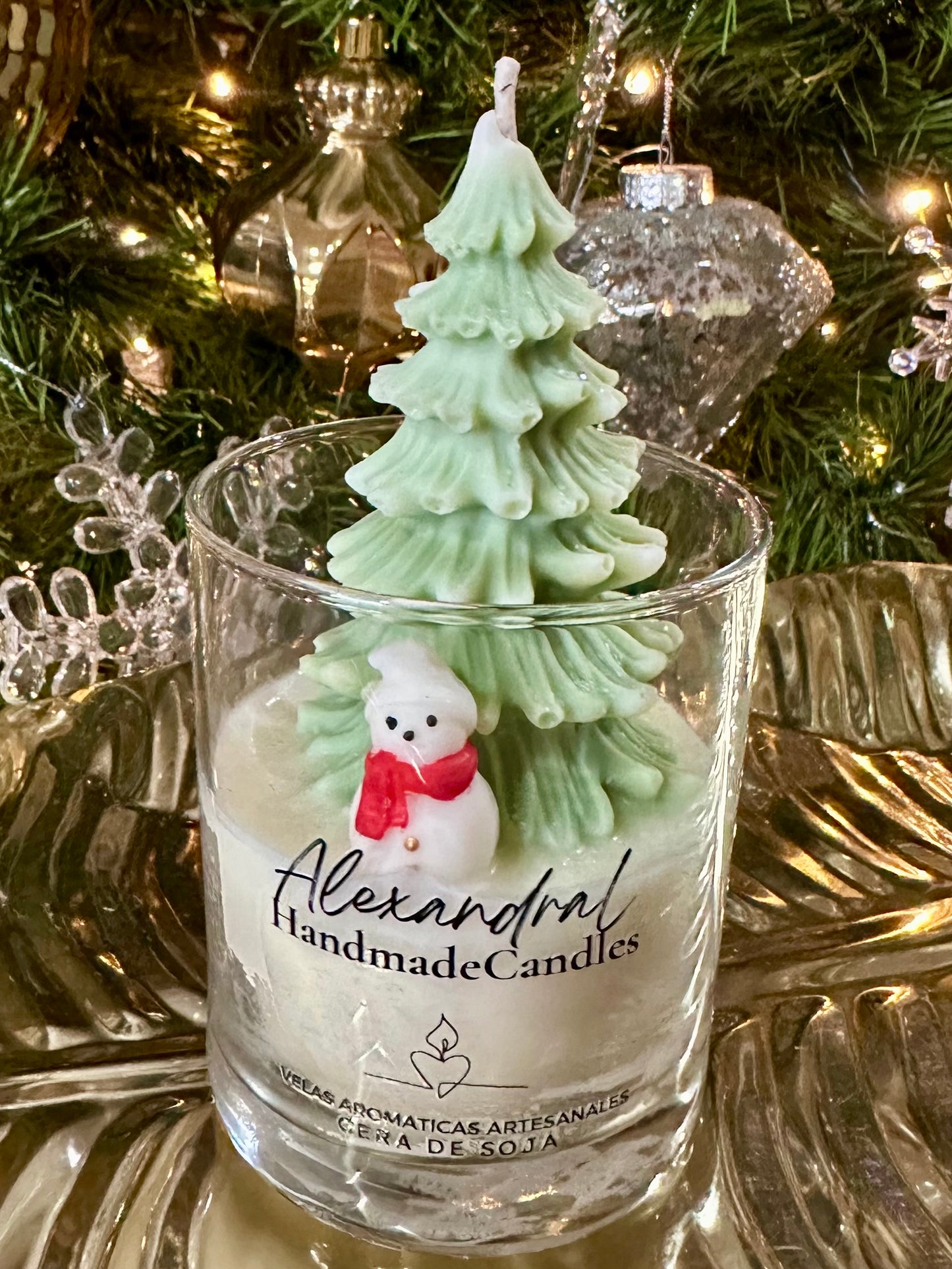 Vela Pinito Verde Chica